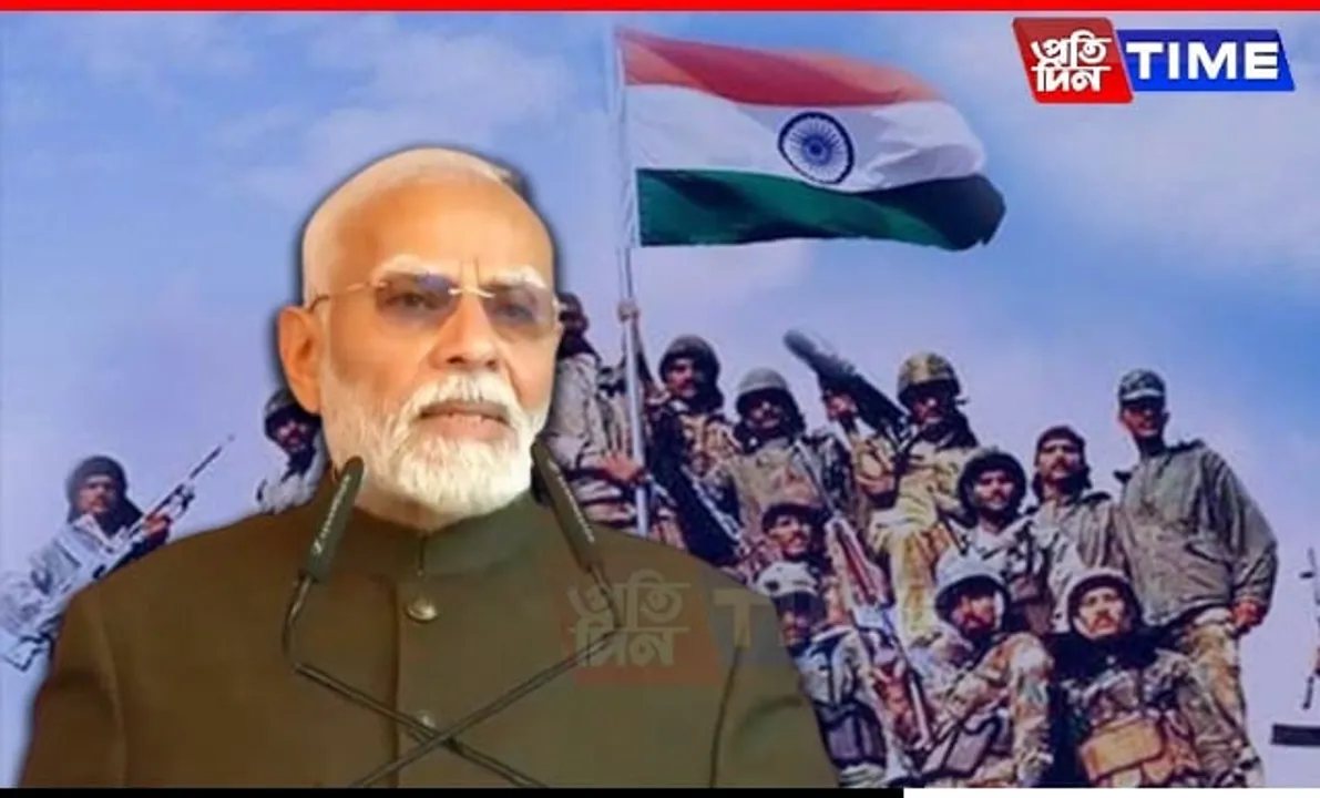 PM Modi Honours Kargil War Heroes on 25th Kargil Vijay Diwas